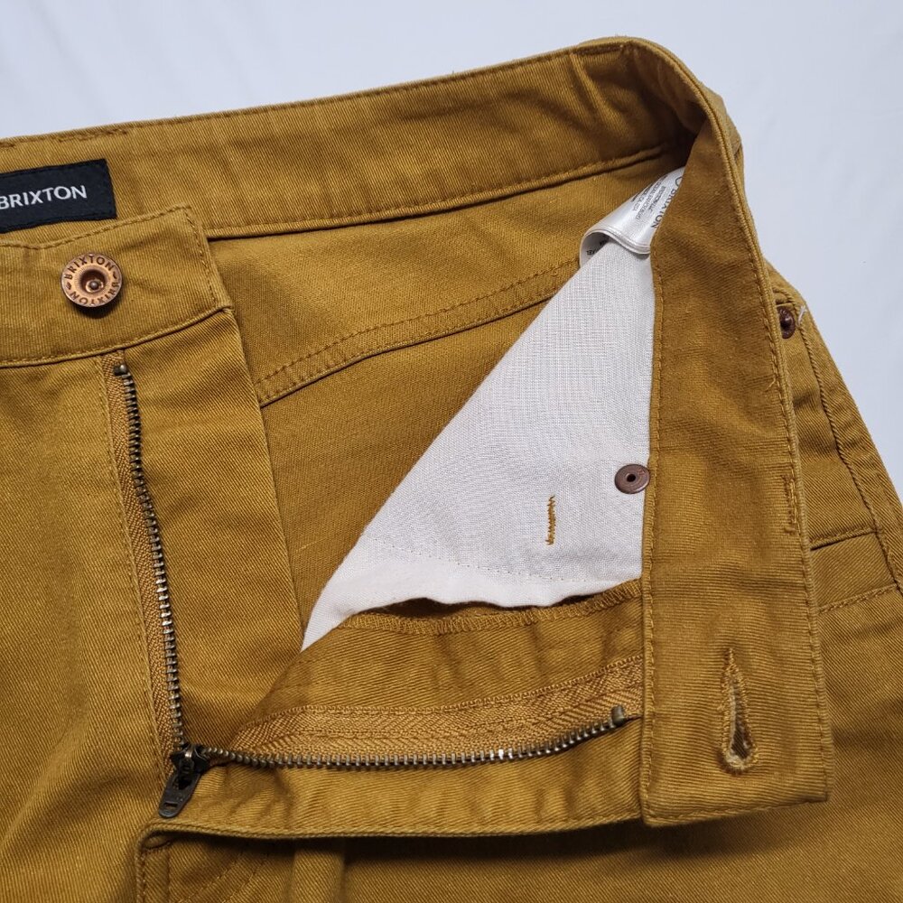 Brixton Mens Carpenter Shorts Size 29 (31" Waist ) Relaxed Chino Utility Stretch - Picture 7 of 14
